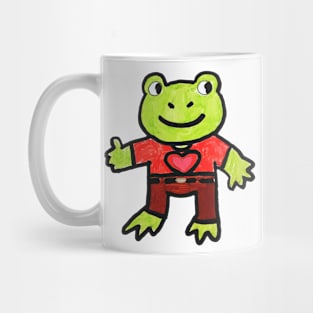 Frog with a Shirt On Mug